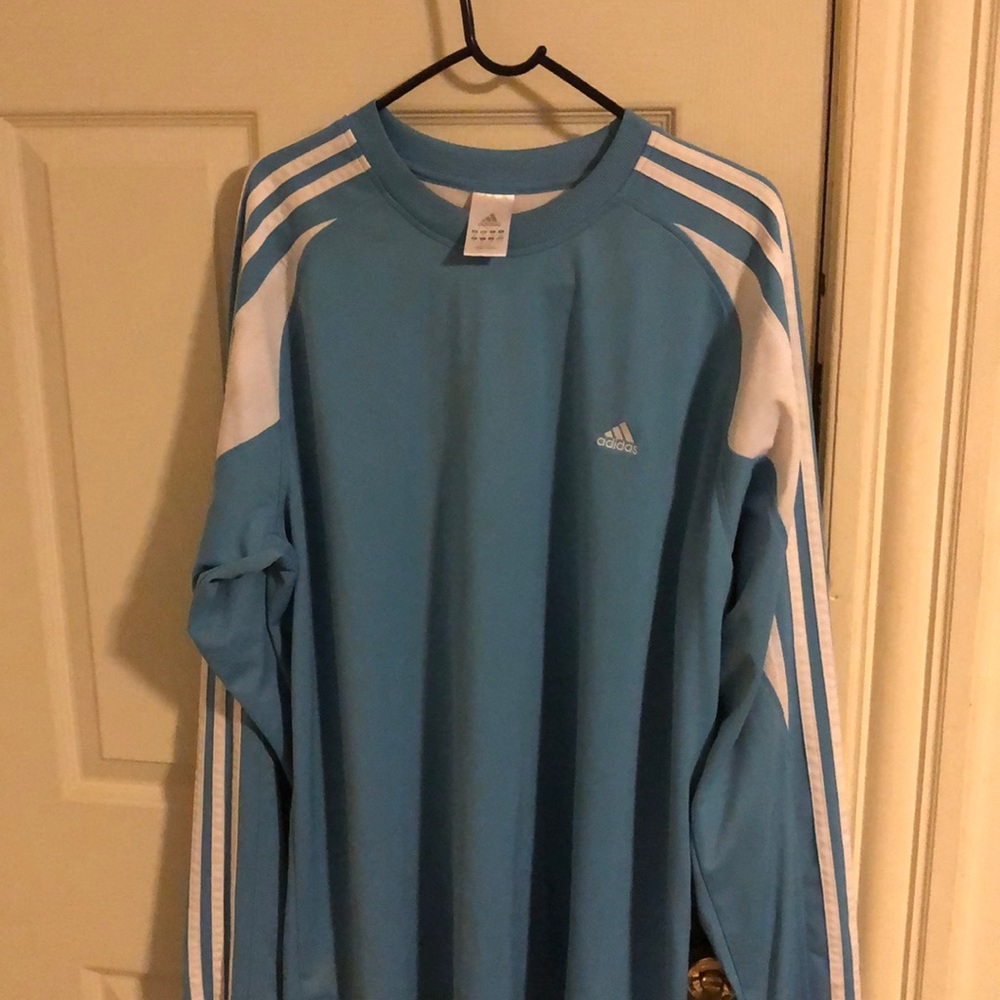Light Blue Adidas Long Sleeve XL